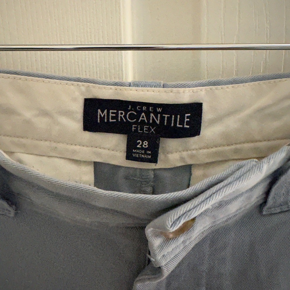 J. Crew Factory Men’s 7 inch inseam shorts | Color: Steel Blue | Size: 28 - Picture 3 of 3